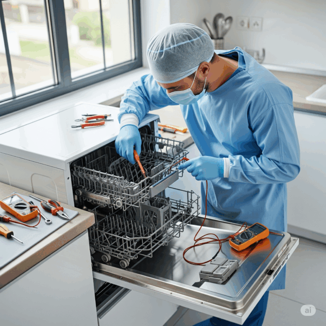 Expert technician from Appliance Surgeon performing appliance repair in Washington DC, Virginia and Maryland