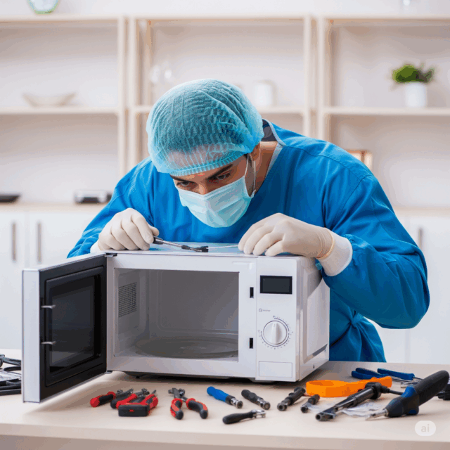 Expert technician from Appliance Surgeon performing appliance repair in Washington DC, Virginia and Maryland
