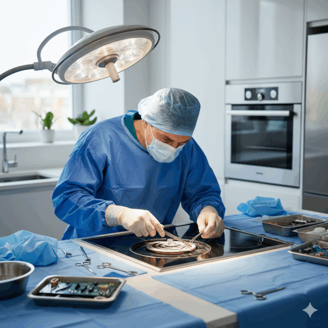 Expert technician from Appliance Surgeon performing appliance repair in Washington DC, Virginia and Maryland