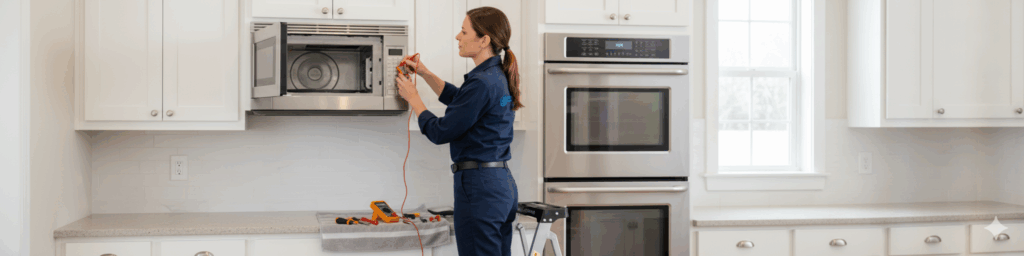 built-in microwave service visit