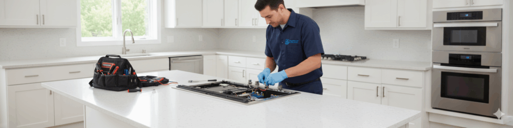 fixing gas cooktop burner issue in fairfax