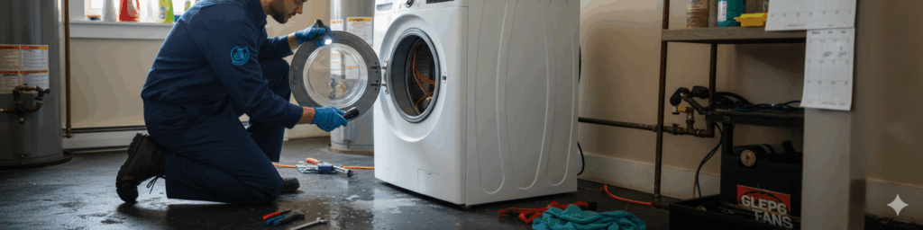 fixing leaking washer in fairfax, va