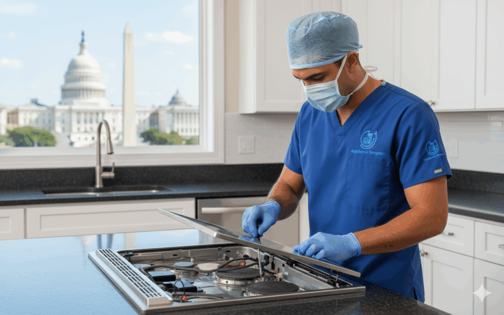 technician repair glass cooktop in Washington dc